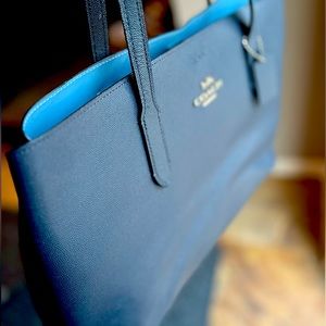 Coach Navy Tote